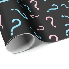 Pink oder Blue Gender Reveal Wrapping Paper Geschenkpapier