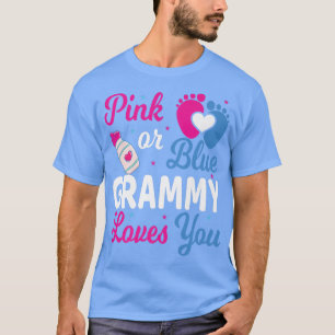 Pink oder Blue Grammy Lieben Ihr Baby Gender Revea T-Shirt