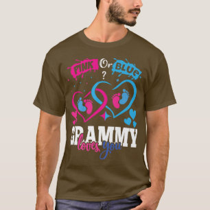 Pink oder Blue Grammy Lieben Ihr Baby Gender Revea T-Shirt