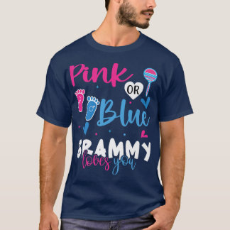 Pink oder Blue Grammy Lieben Ihr Baby Gender Revea T-Shirt