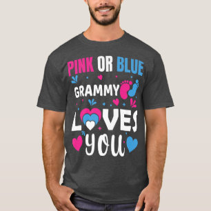 Pink oder Blue Grammy Lieben Ihr Baby Gender Revea T-Shirt