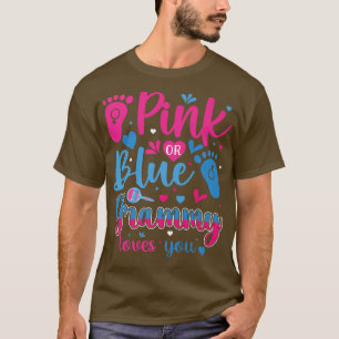 Pink oder Blue Grammy Lieben Ihr Baby Gender Revea T-Shirt