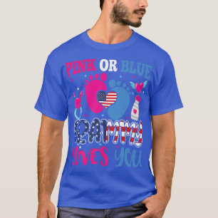 Pink oder Blue Grammy Lieben Ihr Baby Gender Revea T-Shirt