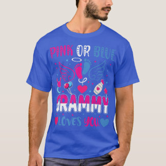 Pink oder Blue Grammy Lieben Ihr Baby Gender Revea T-Shirt