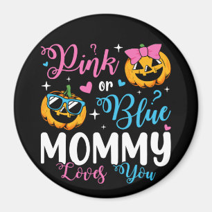 Pink oder Blue Mommy Lieben Sie Pumpkin Baby Circl Magnet