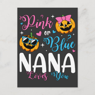 Pink oder Blue Nana Lieben Sie Pumpkin Baby Postkarte