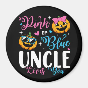 Pink oder Blue Onkel Lieben Sie Pumpkin Baby Circl Magnet