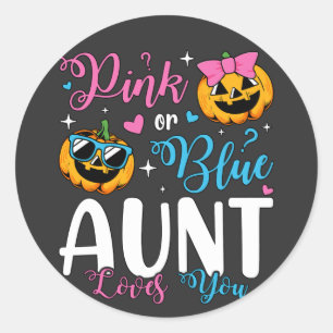 Pink oder Blue Tante Lieben, die Sie pumpen Baby Runder Aufkleber