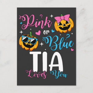 Pink oder Blue Tia Lieben Sie Pumpkin Baby Postkarte
