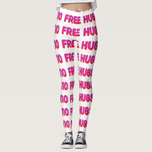 Pink ohne gratis Schläger Leggings (Vorderseite)