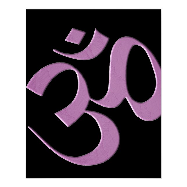 Pink Om Poster (Vorderseite)