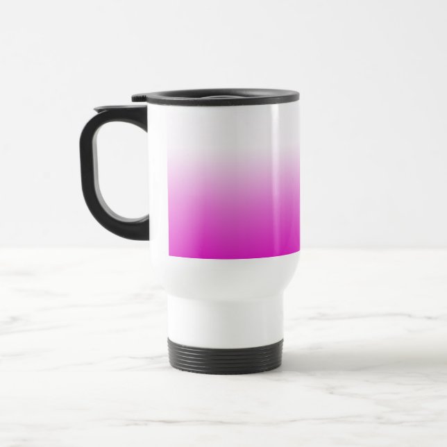 Pink Ombr Gradient Background Design-60416 Reisebecher (Links)