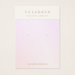 Pink Ombre Earring Juwelier Display Card
