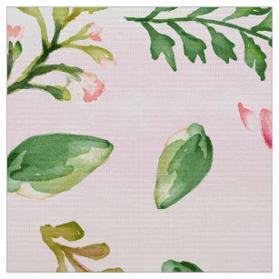 Pink Ombre Foliage Stoff