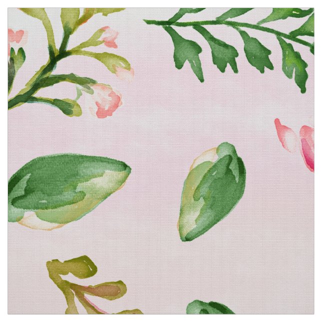 Pink Ombre Foliage Stoff (Muster)