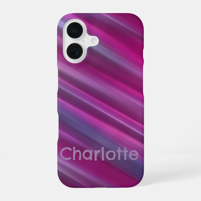 Pink Ombre Gradient iPhone 16 Hülle (Rückseite)