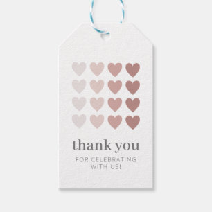 Pink Ombre Hearts Geschenkanhänger