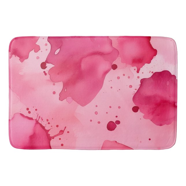 Pink on Pink Abstract Badematte (Vorderseite)