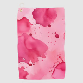 Pink on Pink Abstract  Golfhandtuch