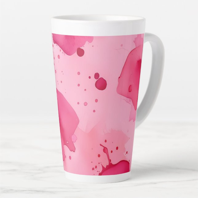 Pink on Pink Abstract Milchtasse (Rechte Ecke)