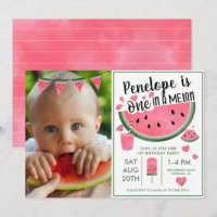 Pink One in A Melon Foto Girl's 1. Geburtstag