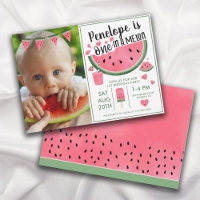 Pink One in A Melon Foto Girl's 1. Geburtstag