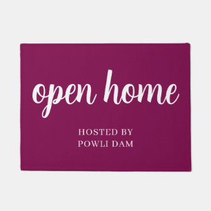 Pink Open House Immobilienobjektliste  Fußmatte