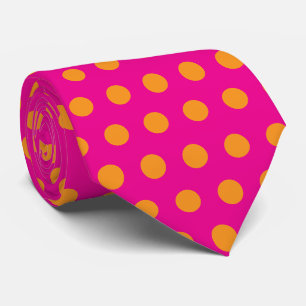 Pink Orange Abstrakt Patterns Polka Dot Geschenk G Krawatte