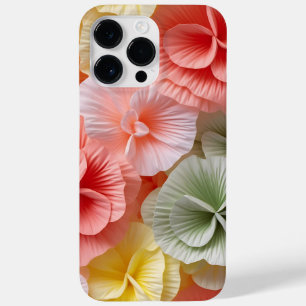 PINK ORANGE GREEN WHITE 3-D SEHEN BEGONIA BLUME Case-Mate iPhone 14 PRO MAX HÜLLE