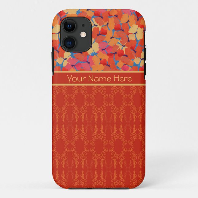 Pink Orange Yellow Poppies iPhone 5 Case-Mate Hülle (Rückseite)