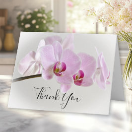Pink Orchid Blume Beerdigung Beileid Vielen Dank Dankeskarte