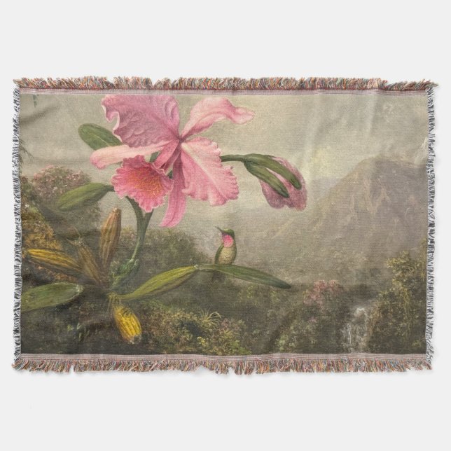 Pink Orchid Decke (Vorderseite)