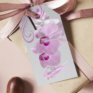 Pink Orchid Elegance Wedding Danke für Tags Geschenkanhänger