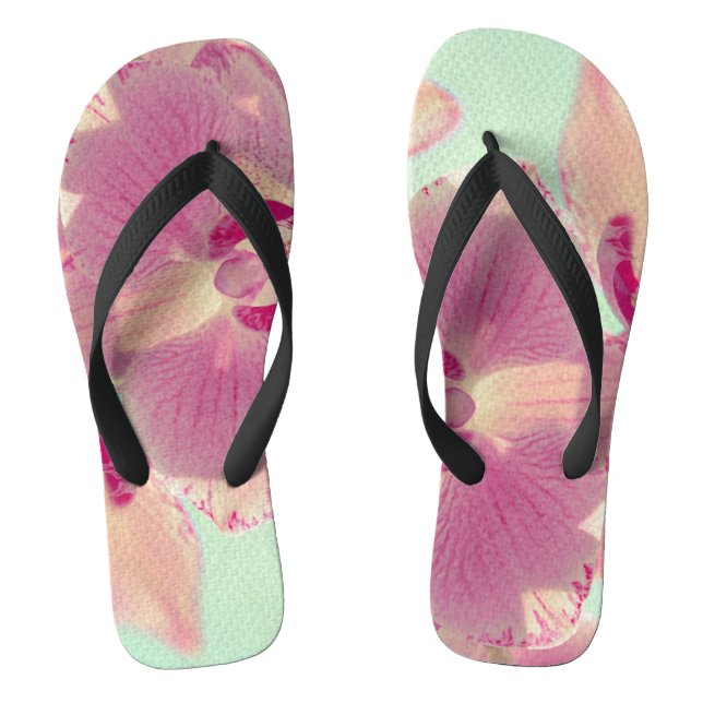 Pink Orchid Flip Flops (Fußbett)