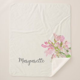 Pink Orchid Floral Design – Elegant Botanical Art Sherpadecke