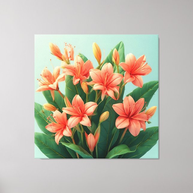 Pink Orchid Flower Arrangement Leinwanddruck (Vorderseite)