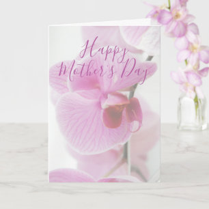 Pink Orchid Personalisierter Muttertag Karte