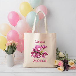Pink Orchids Bridesmaid Brautparty Gift Tragetasche