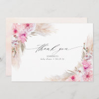 Pink Orchids Pampas Grass Dusche Vielen Dank