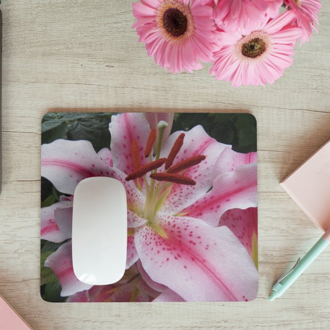 Pink Oriental Lifloral Mousepad (In Situ)