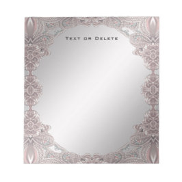 Pink Ornamental Notepad Notizblock