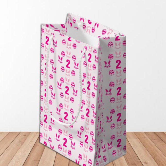 Pink Oster 2. Geburtstag Kleine Geschenktüte (Von Creator hochgeladen)