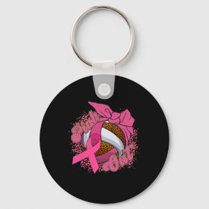 Pink Out Brustkrebs Leopard Volleybyll Byll Button Schlüsselanhänger