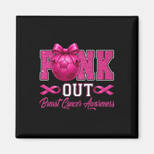 Pink Out Brustkrebsbewusstsein Coquette Bow And Magnet