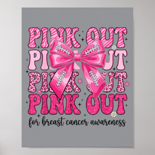 Pink-Out-Football-Brustkrebs-Aufklärungstag Poster