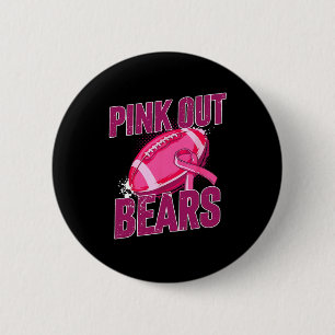 Pink-out Fußball-Kampf Brustkrebs Button