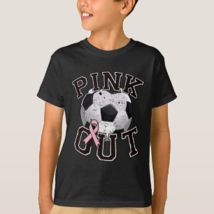 Pink-Out-Fußballteam Brustkrebsmonat T-Shirt