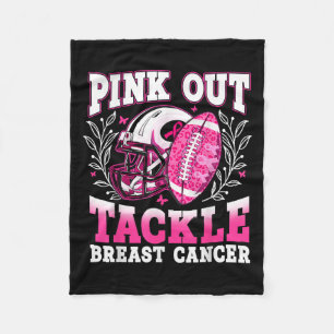 Pink-Out-Taktik Brustkrebs-Bewusstsein Amerikanisc Fleecedecke