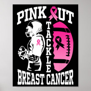 Pink-Out-Taktik Brustkrebs-Bewusstsein Amerikanisc Poster