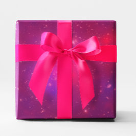Pink Overlay Galaxy Cluster Geschenkpapier